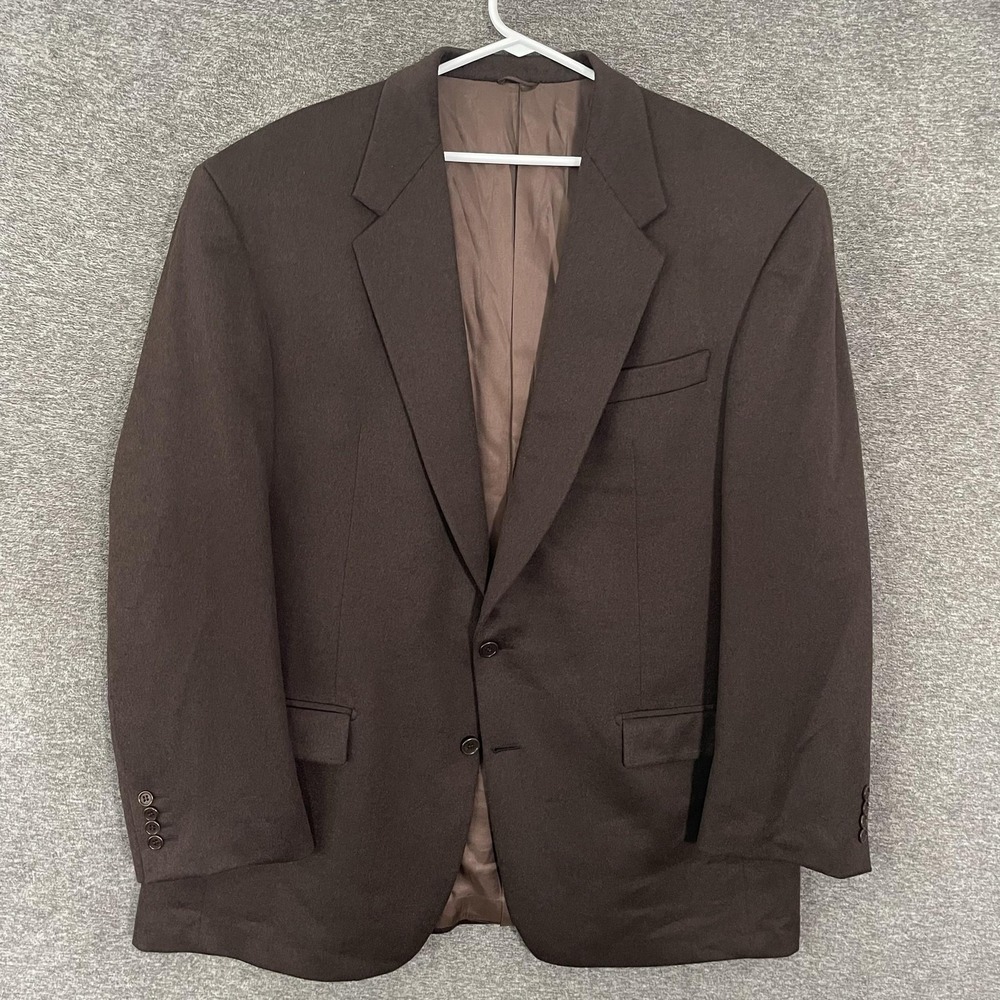 Lanificio Cerruti Blazer Mens 48 Brown 100% Cashmere Sport Coat Italy